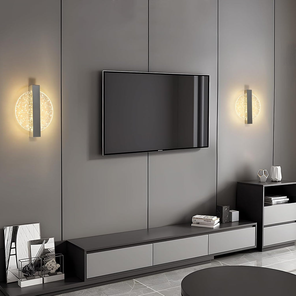 Wandleuchte – Acrylrahmen silber, Tunable