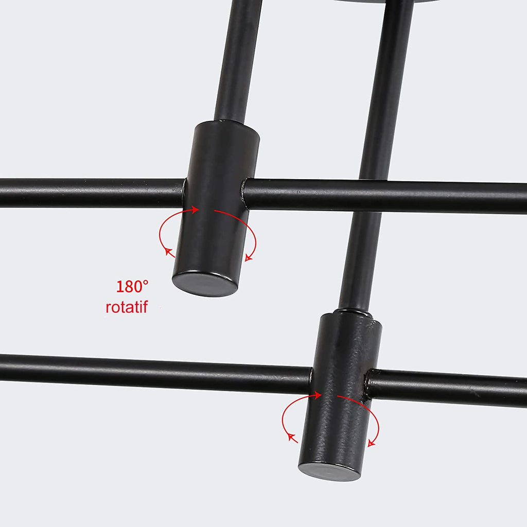 Ceiling Light - Black Metal Frame