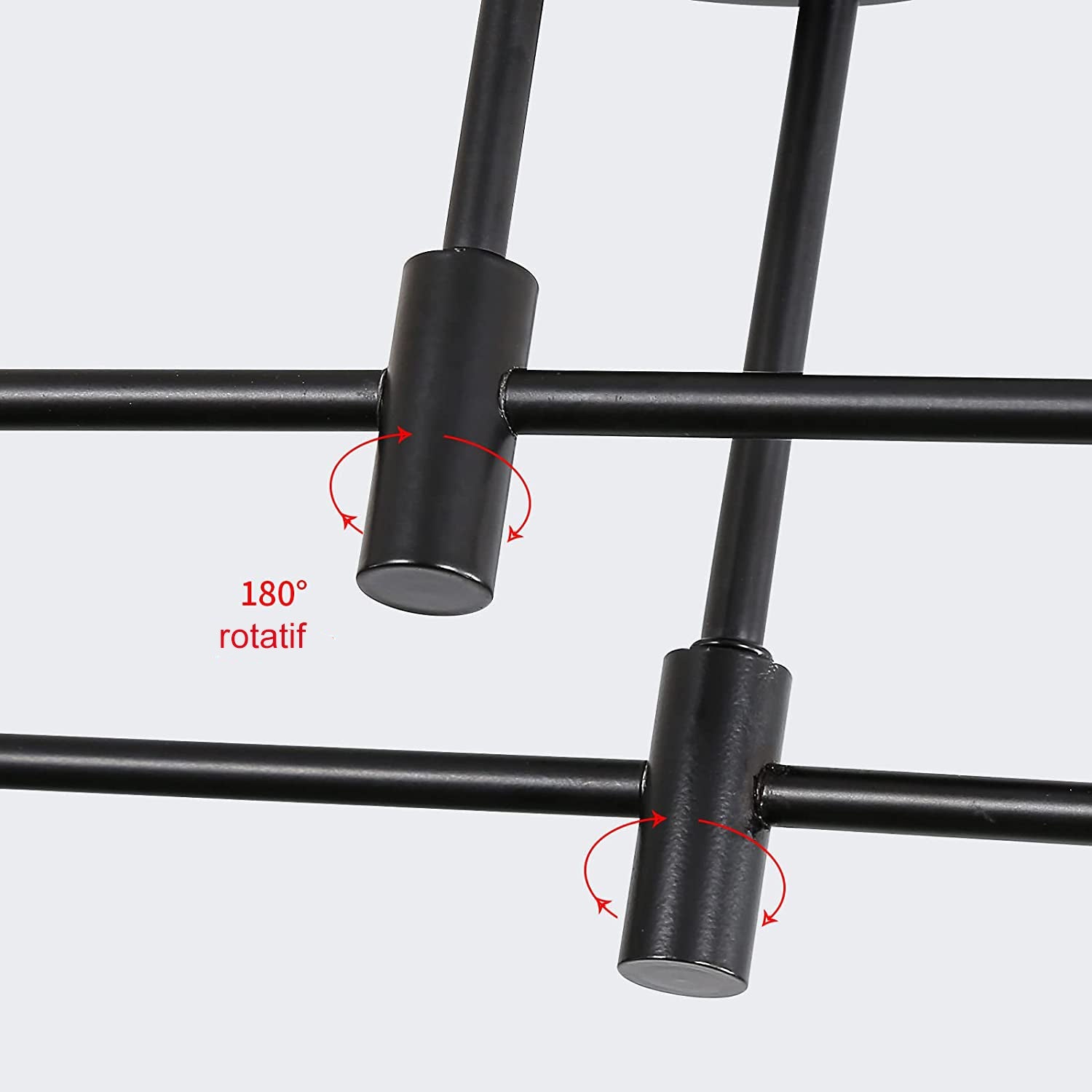 Ceiling Light - Black Metal Frame