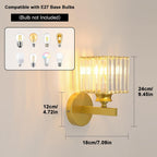 Wall Light - Gold Acrylic Frame