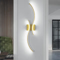 Wall Light - Gold Aluminium Frame, White Light