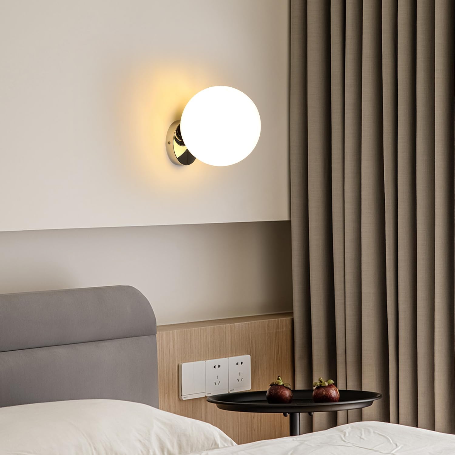 Lampada da parete - Struttura in metallo cromato