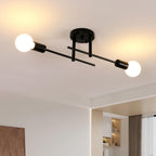 Ceiling Light - Black Metal Frame