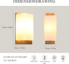 Wall Light - Wood Glass Frame, Tunable