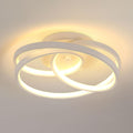 Ceiling Light - White Aluminium Frame, Warm Light