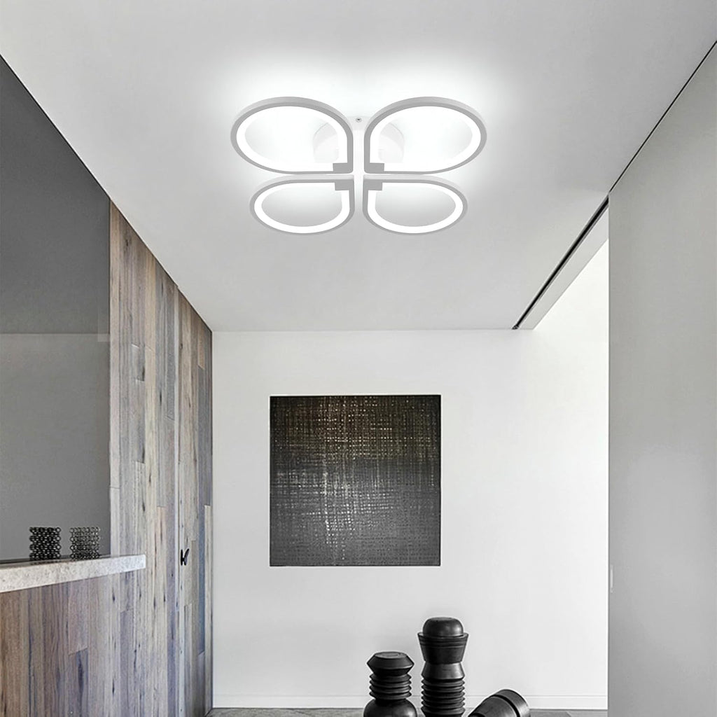 Ceiling Light - White Acrylic Frame, White Light