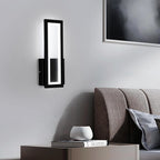 Wall Light - Black Acrylic Frame, White Light