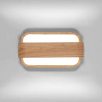 Wall Light - Wood Acrylic Frame, White Light