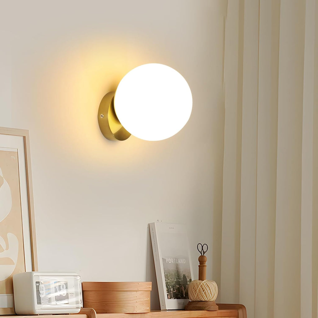 Wandleuchte – Gestell aus Bronze-Gold-Metall