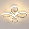 Ceiling Light - Silver Aluminium Frame, Warm Light