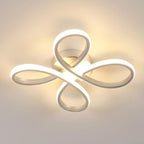 Ceiling Light - Silver Aluminium Frame, Warm Light
