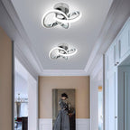 Ceiling Light - Chrome Aluminium Frame, White Light
