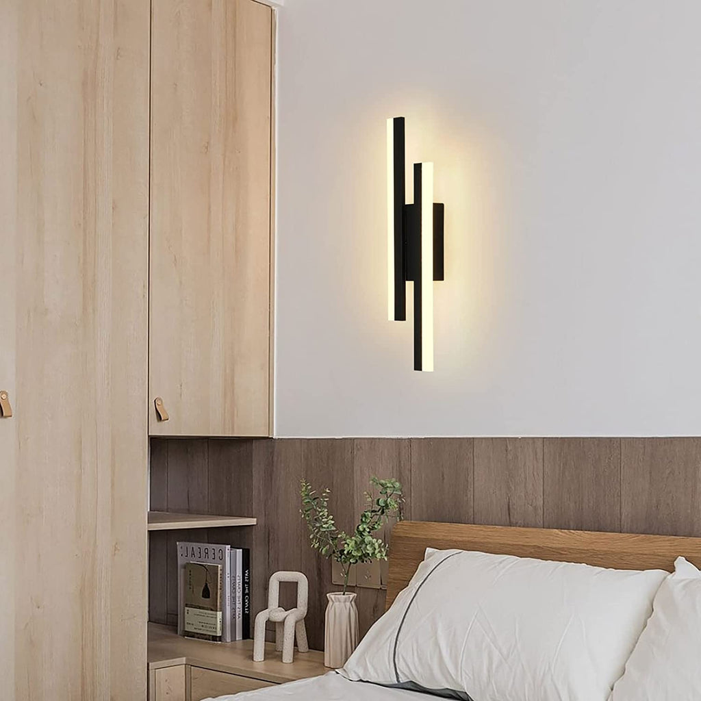 Wall Light - Black Acrylic Frame, Warm Light