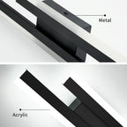 Wall Light - Black Acrylic Frame, White Light