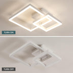 Ceiling Light - White Acrylic Frame, Natural Light