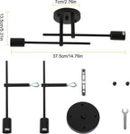 Ceiling Light - Black Metal Frame