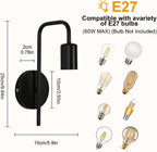 Wall Light - Black Metal Frame
