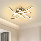 Ceiling Light - Black Aluminium Frame, Warm Light