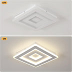 Ceiling Light - White Acrylic Frame, Natural Light