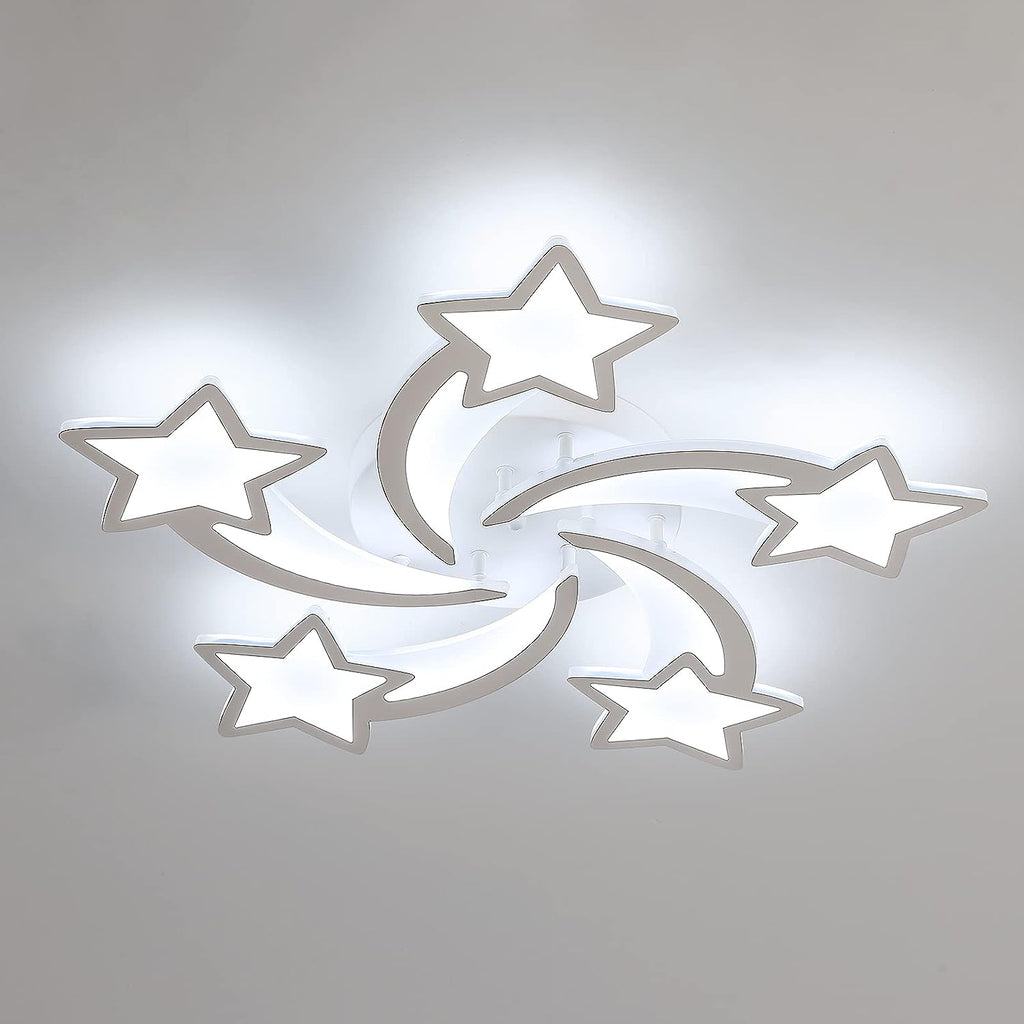 Deckenleuchte - Rahmen aus weißem Acryl, weißes Licht