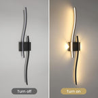 Wall Light - Black Aluminium Frame, Warm Light