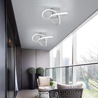 Deckenleuchte - Weißer Aluminiumrahmen, Weißes Licht