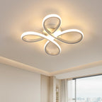 Ceiling Light - Silver Aluminium Frame, Warm Light