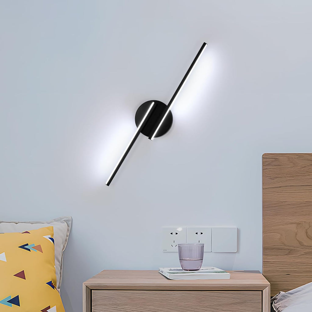 Wall Light - Black Aluminium Frame, White Light