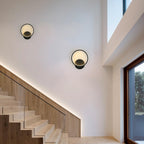 Wall Light - Black Metal Frame, Warm Light