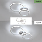 Ceiling Light - Silver Acrylic Frame, White Light