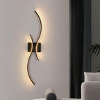 Wall Light - Black Aluminium Frame, Warm Light