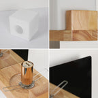 Wall Light - Wood Glass Frame, Tunable