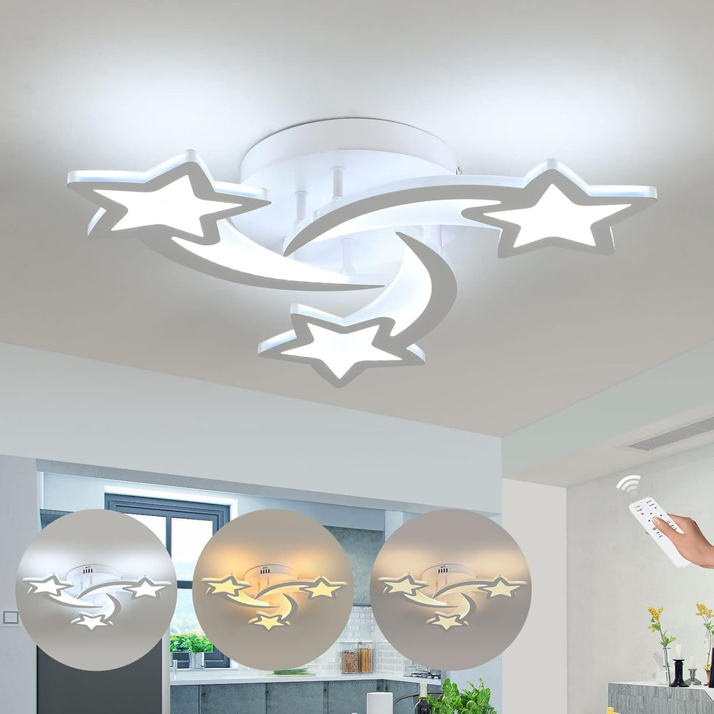 Ceiling Light - White Acrylic Frame, Tunable and Dimmable