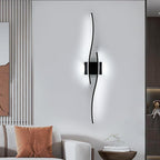 Wall Light - Black Aluminium Frame, White Light