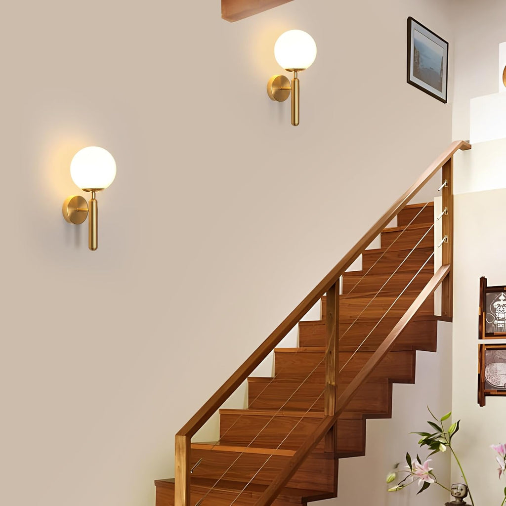 Wall Light - Gold Glass Frame
