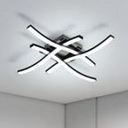 Ceiling Light - Black Aluminium Frame, White Light