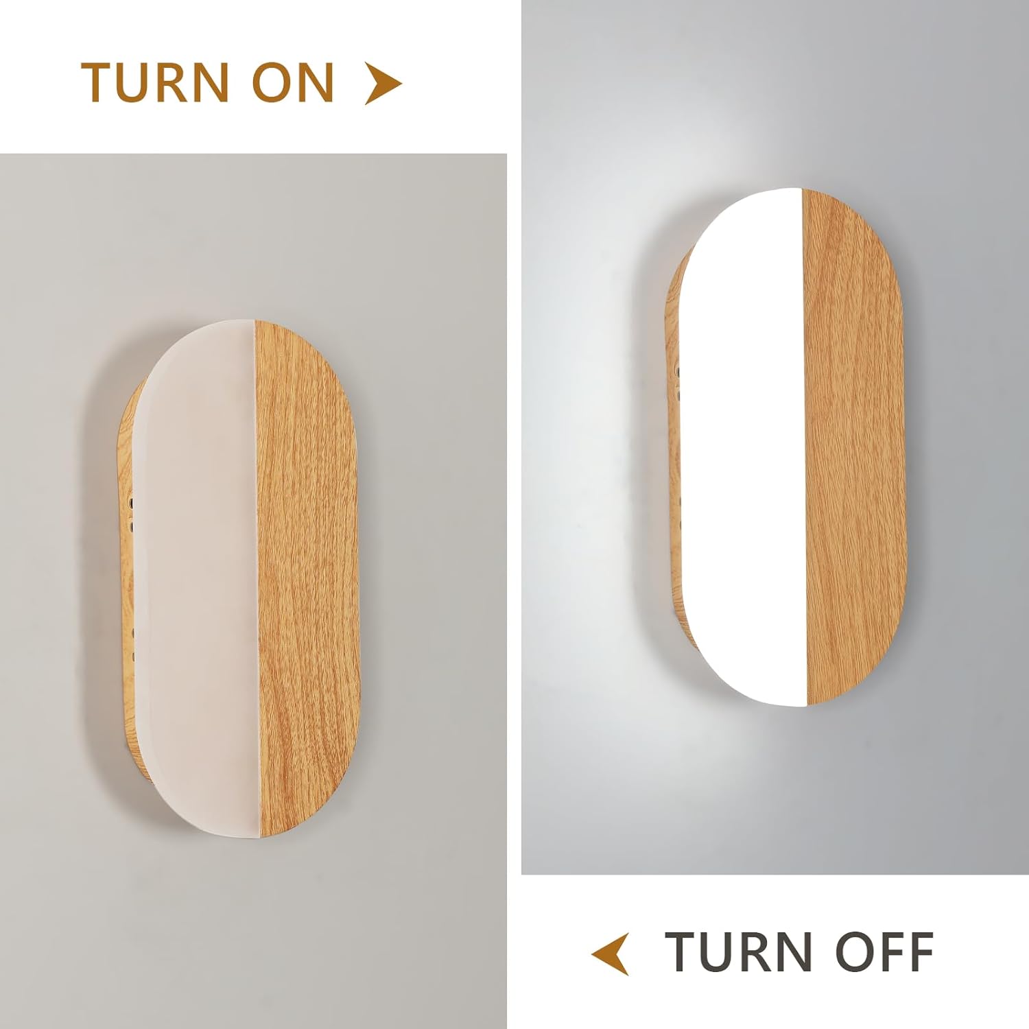 Wall Light - Black Metal Frame