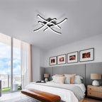 Ceiling Light - Black Aluminium Frame, White Light