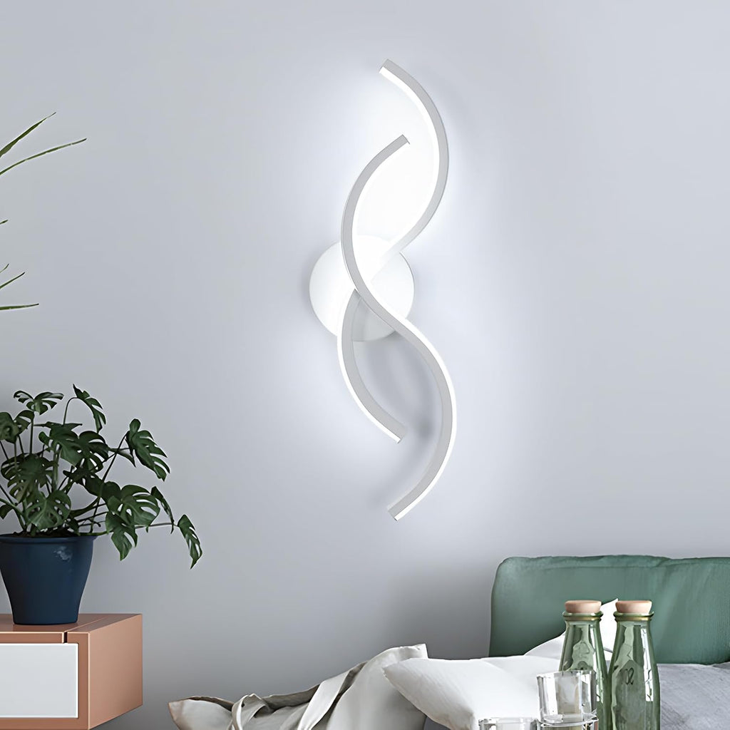 Wall Light - White Aluminium Frame, White Light