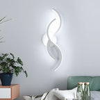 Wall Light - White Aluminium Frame, White Light