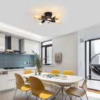 Ceiling Light - Black Metal Frame