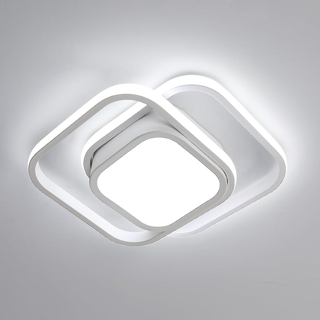 Ceiling Light - White Aluminium Frame, White Light