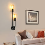 Wall Light - Black Metal Frame