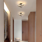 Ceiling Light - Black Aluminium Frame, Warm Light
