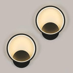 Wall Light - Black Aluminium Frame, Warm Light