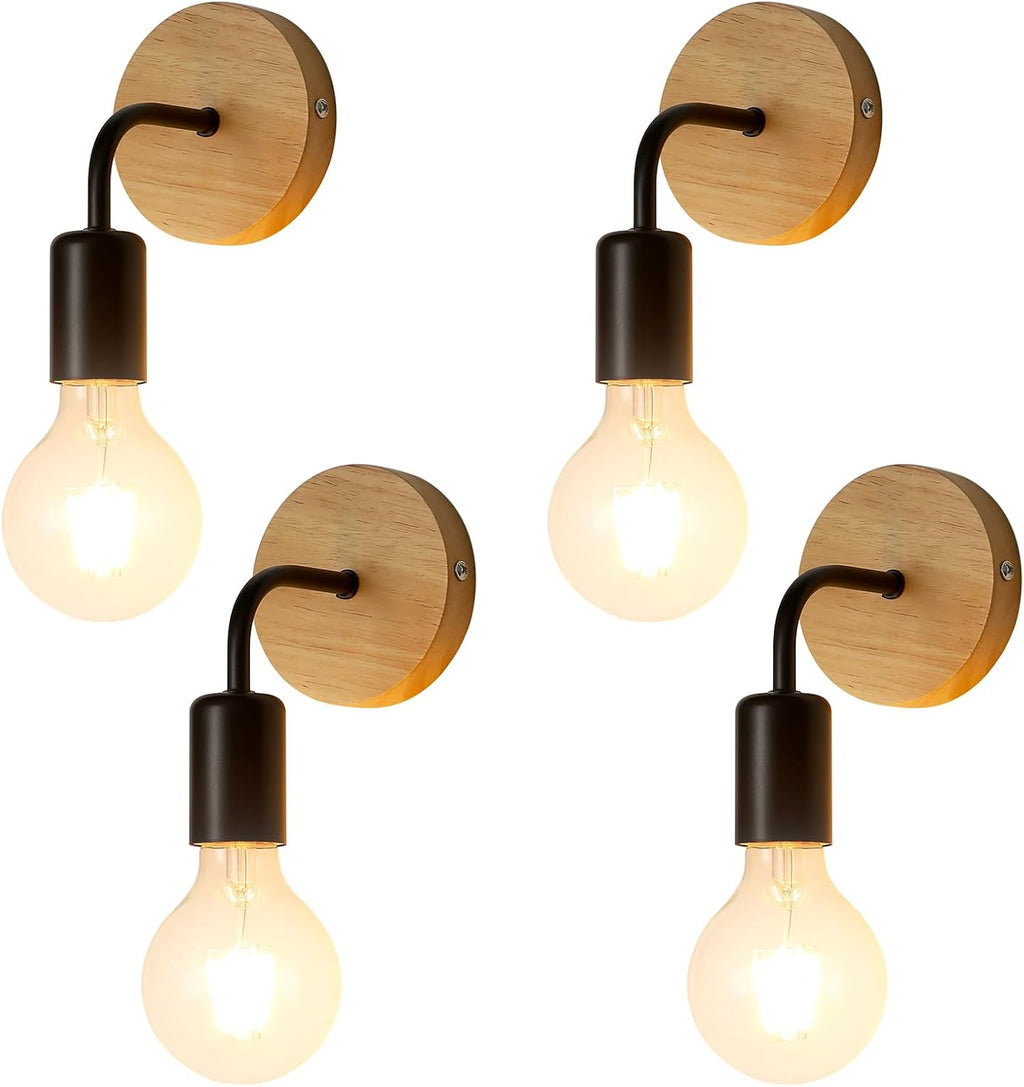 Wall Light - Black Metal Frame