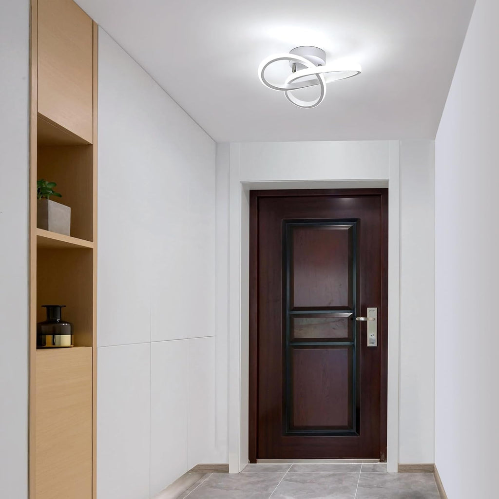 Deckenleuchte - Weißer Aluminiumrahmen, Weißes Licht