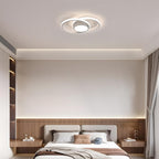 Ceiling Light - White Metal Frame, Natural Light