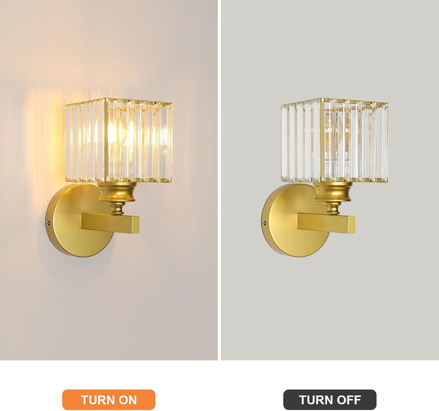 Wall Light - Gold Acrylic Frame