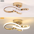 Ceiling Light - Gold Aluminium Frame, Natural Light